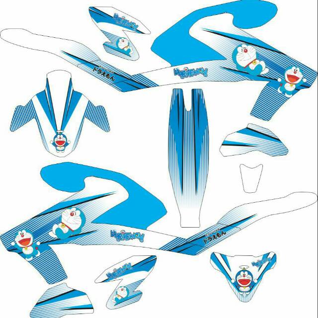 Sticker All New Vixion 2017 Fullbody Doraemon