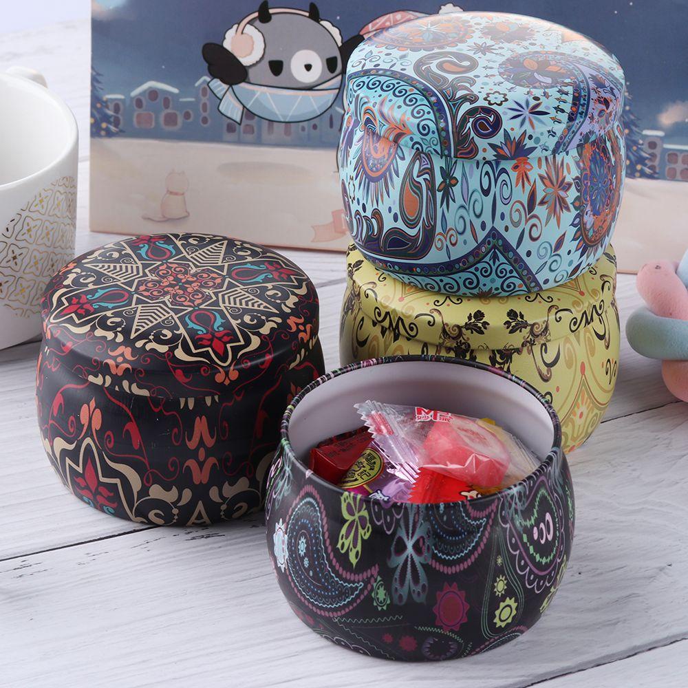 Top Candy Kotak Besi Perhiasan Perlengkapan Pesta Wadah Dampproof Rose Tea Pot Tin Trinket Tinplate