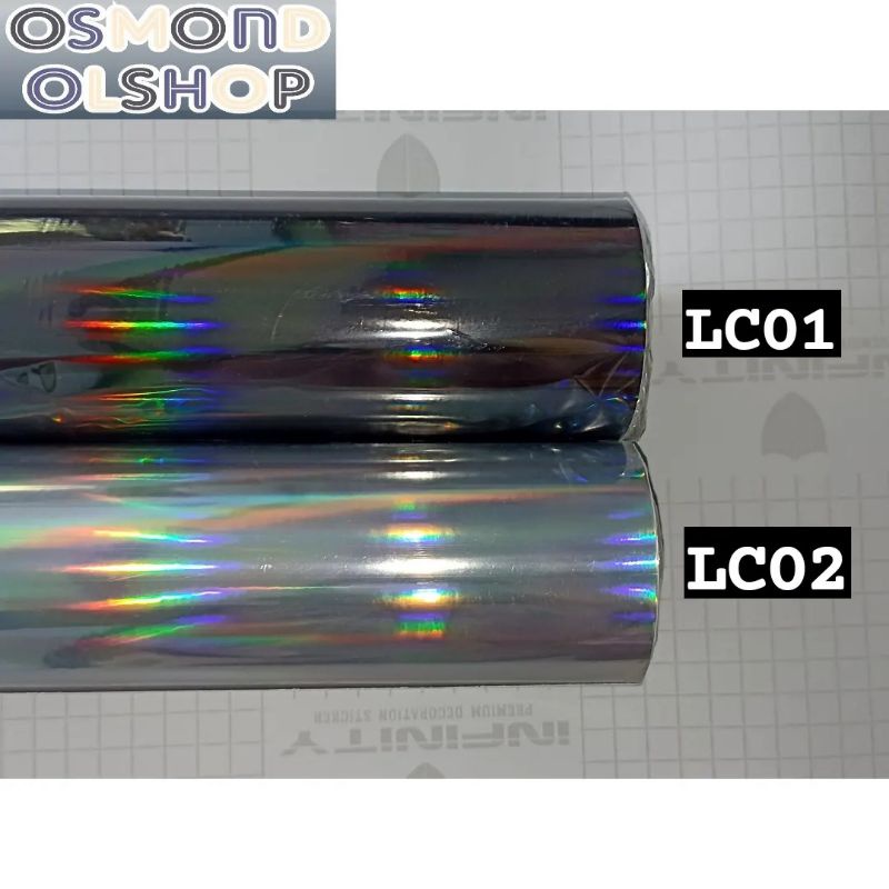 Stiker Infinity Laser Chrome (Meteran)