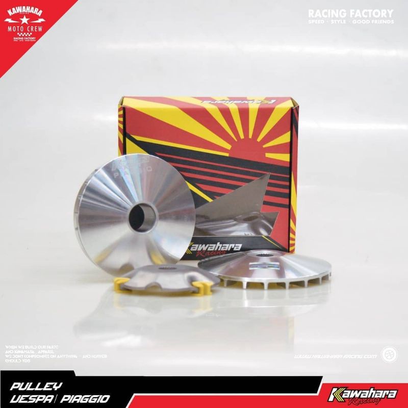 Pulley + Drive Plate KAWAHARA Vespa