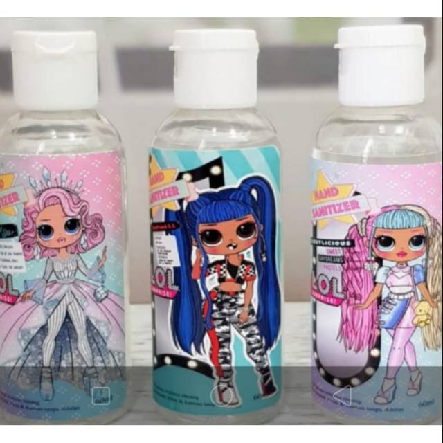 hand sanitizer cair anak karakter ukuran 60ml
