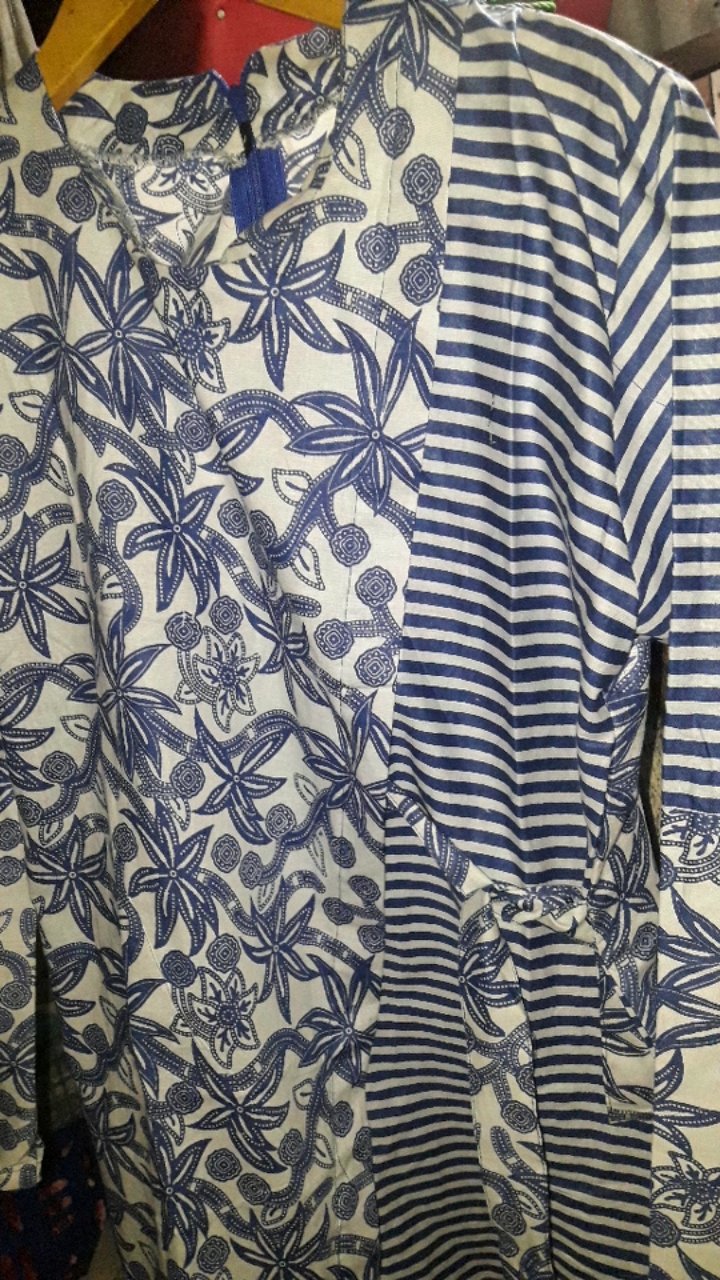 Tey-17 Batik Wanita Asj Sa Hrb026 Kenongo Kemeja Tosca Pendek