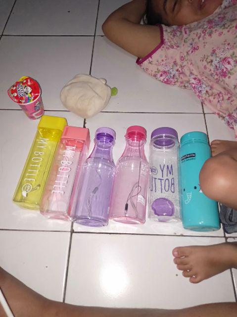 Mybottle Persegi / Mybottle Kotak / Botol Minum BPA FREE