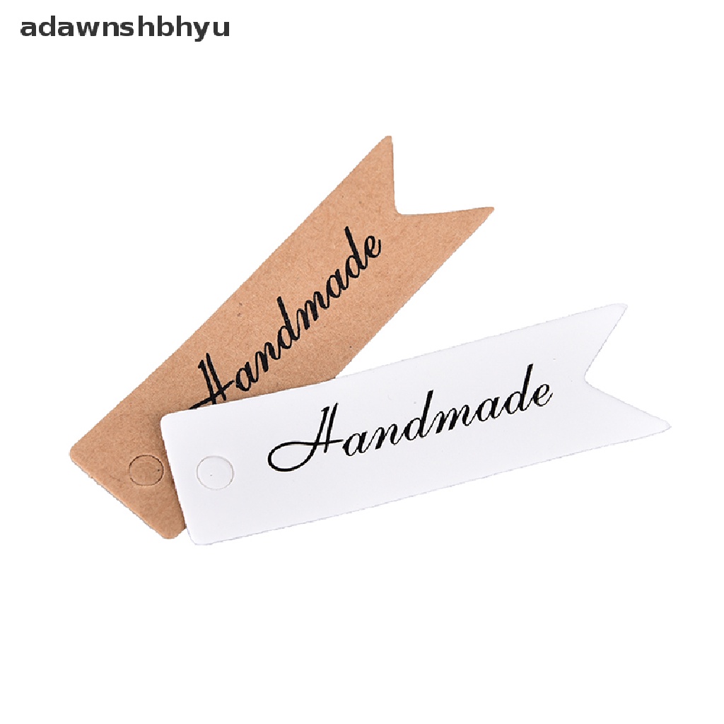 Adawnshbhyu 100tag Kertas Kraft Vintage Harga Kado Craft Card Name DIY Tag Sovenir Pernikahan