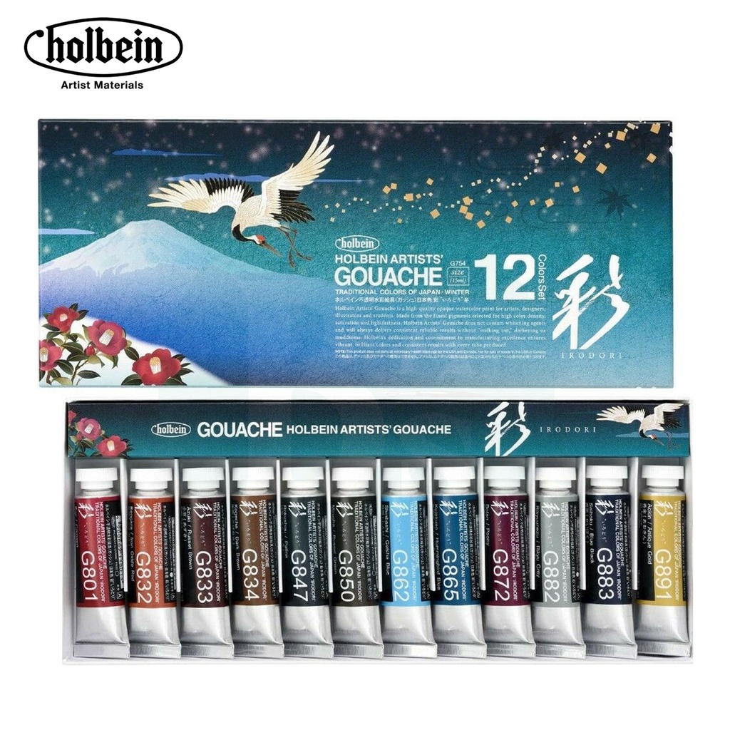 

Holbein Artists’ Irodori Gouache - Winter Set of 12 x 15ml