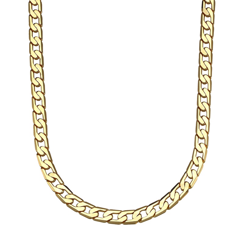 Kalung Rantai Lapis Emas 18K Panjang 50CM Untuk Pria