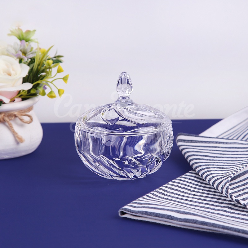 Capodimonte Candy Pot / Tempat Permen / Toples Kaca