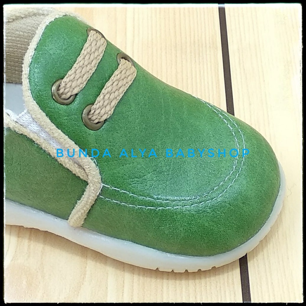 Sepatu Anak Laki Laki Usia 1 2 3 Tahun Size 22 - 28 Casual HIJAU - Sepatu Anak Cowok Casual Keren SALE