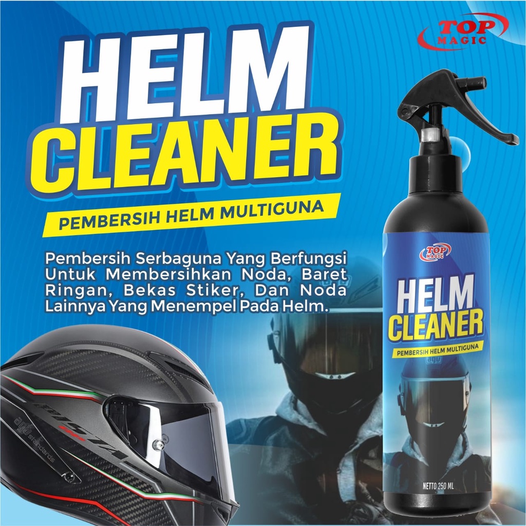 Pembersih Helm Doff Glossy Parfume Helm Cairan Pembersih Helm dan Visor Top Helm Cleaner 250ml