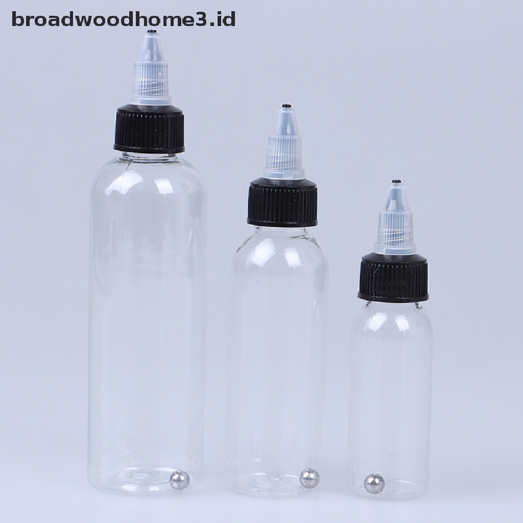 Botol Kosong Ukuran 30 / 60 / 120ml Untuk Tinta Tato