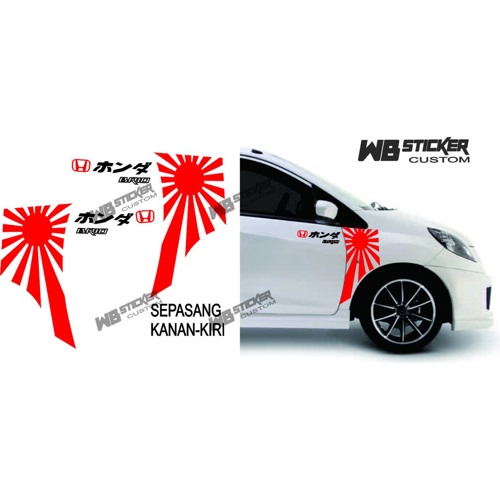 CUTTING STICKER MOBILSTICKER MOBIL VARIASI STICKER MOBIL BRIO, JAZZ, AGYA, AVANZA/ DLL.UNIVERSAL-JDM