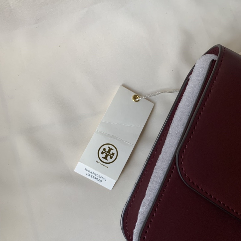 Tory Burch Eleanor Shoulder Bag 25  - Red Maroon