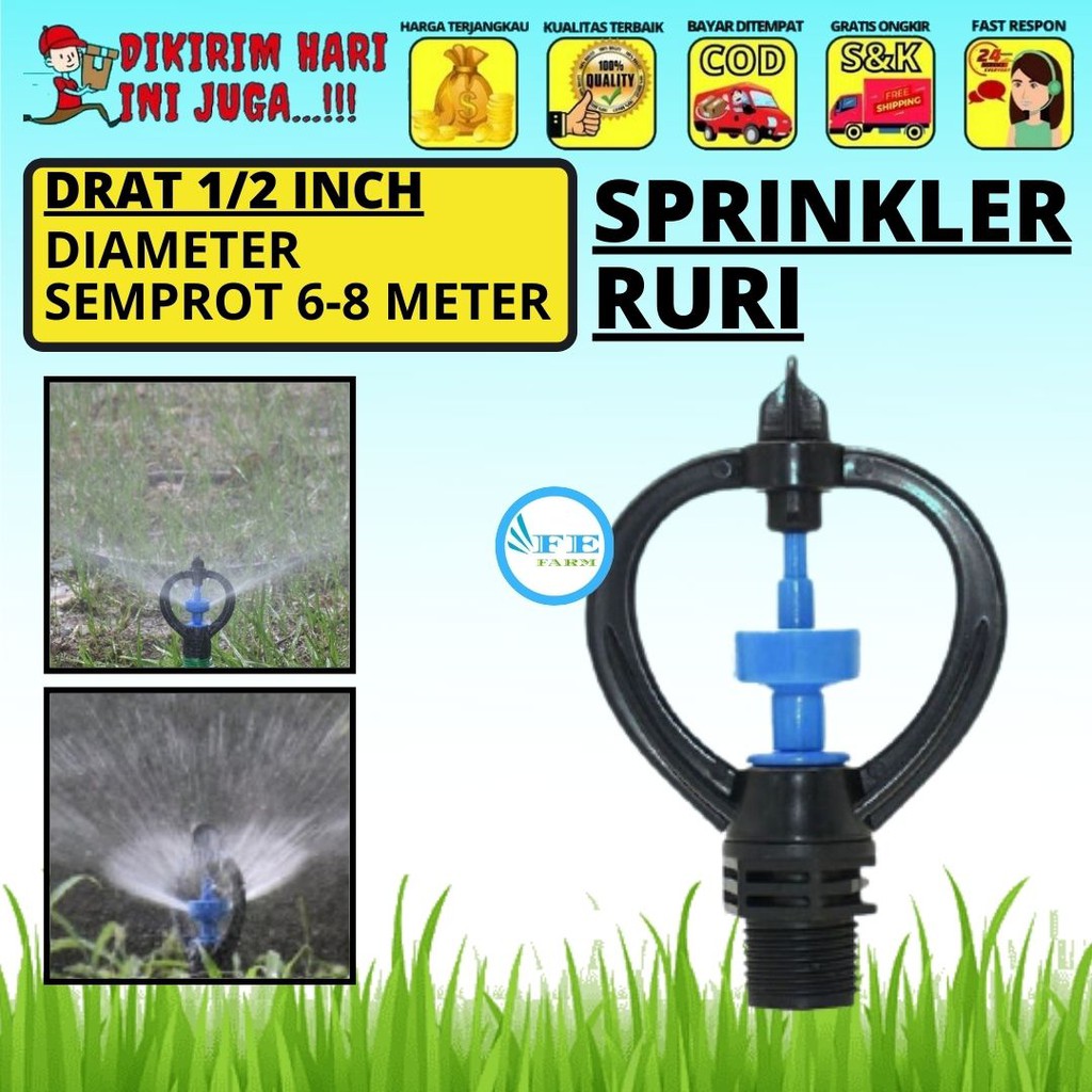 SPRINKLER RURI 360 KINCIR AIR SPRINGKLER BERKEBUN TAMAN FEFARM