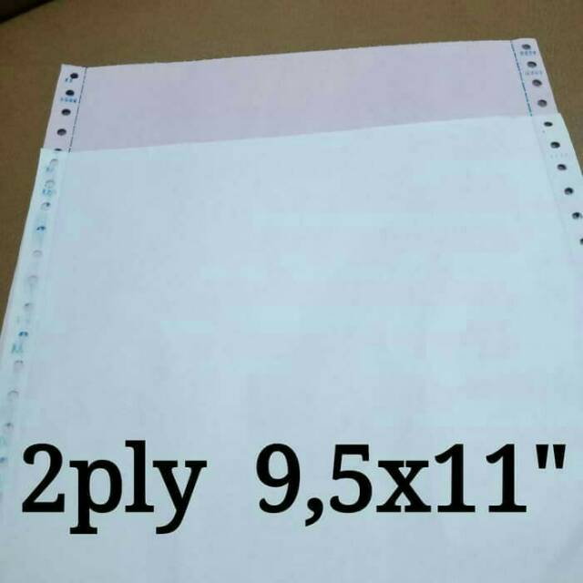 

Kertas komputer 2ply 9.5x11 continuous form isi 500set