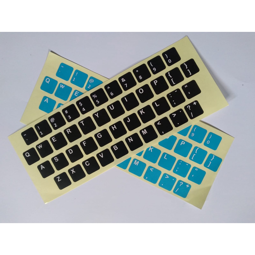 Sticker Keyboard english internasional qwerty abjad bahasa indonesia