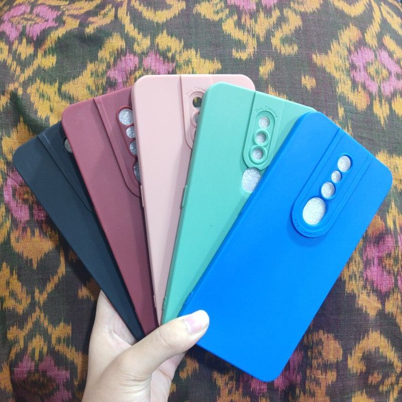 soft case square edge macaroon oppo f11 pro