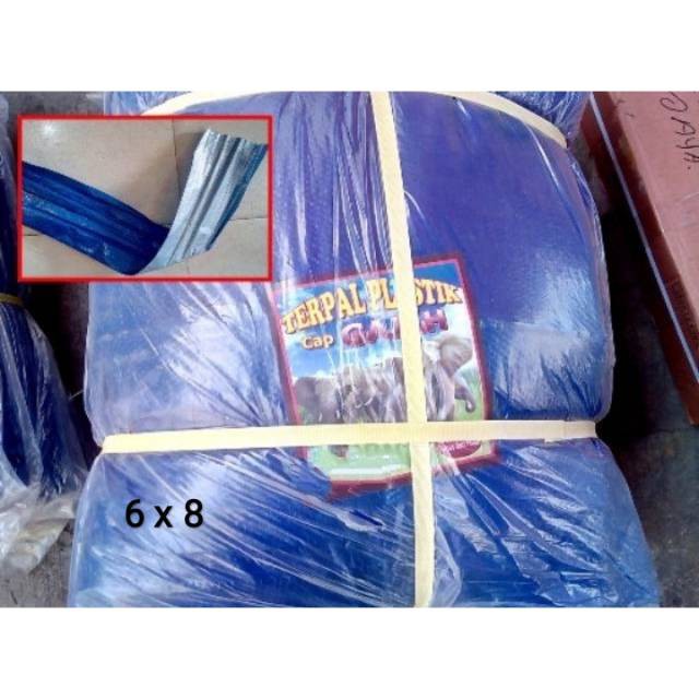 Terpal Jadi A3 6 x 8 / Terpal tenda / Terpal plastik / Terpal warung / Terpal motor