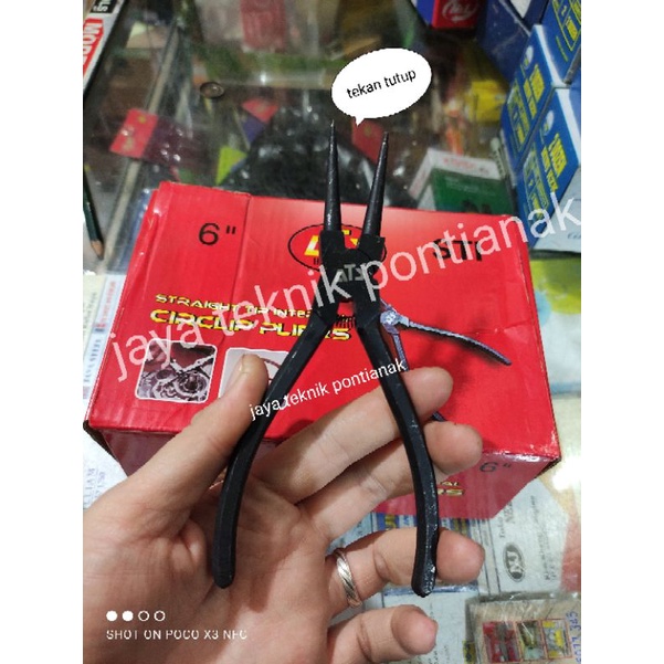 tang pin snap ring tang circlip internal /lurus tekan tutup