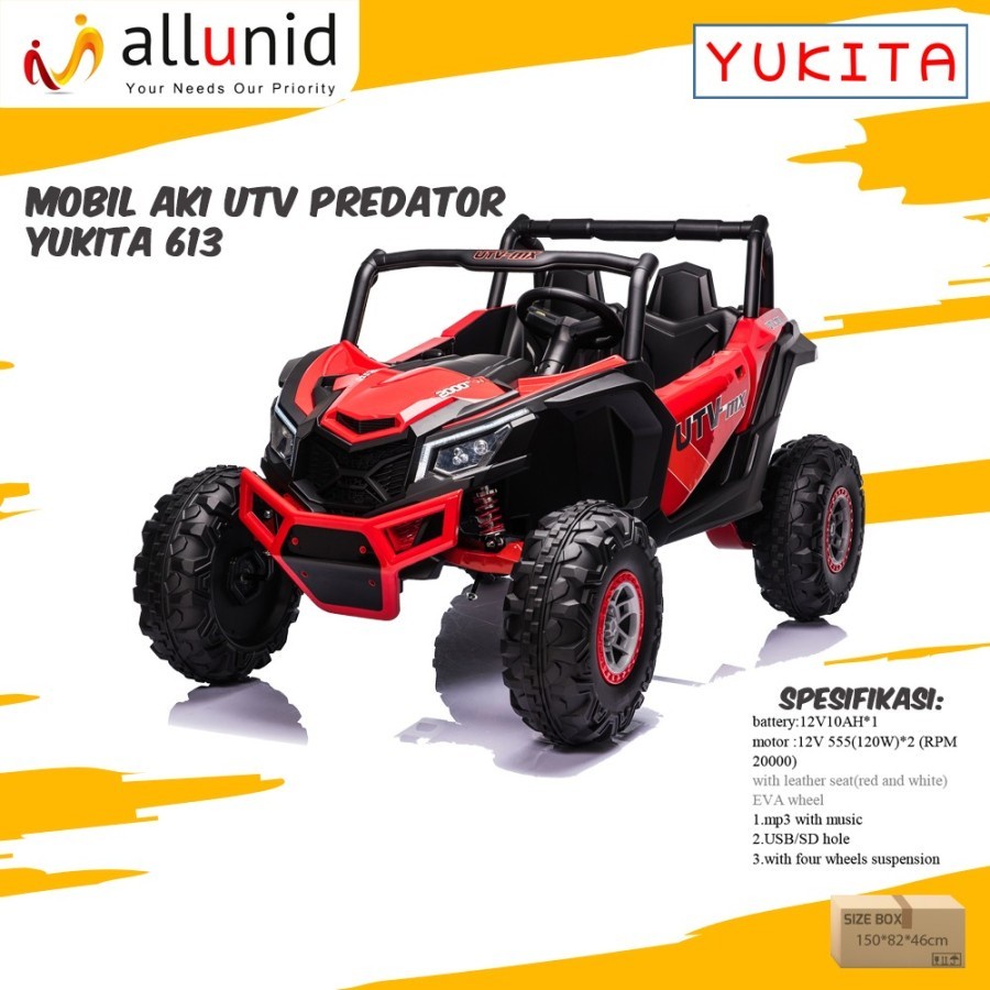 MAINAN MOBIL AKI UTV PREDATOR - YUKITA 613