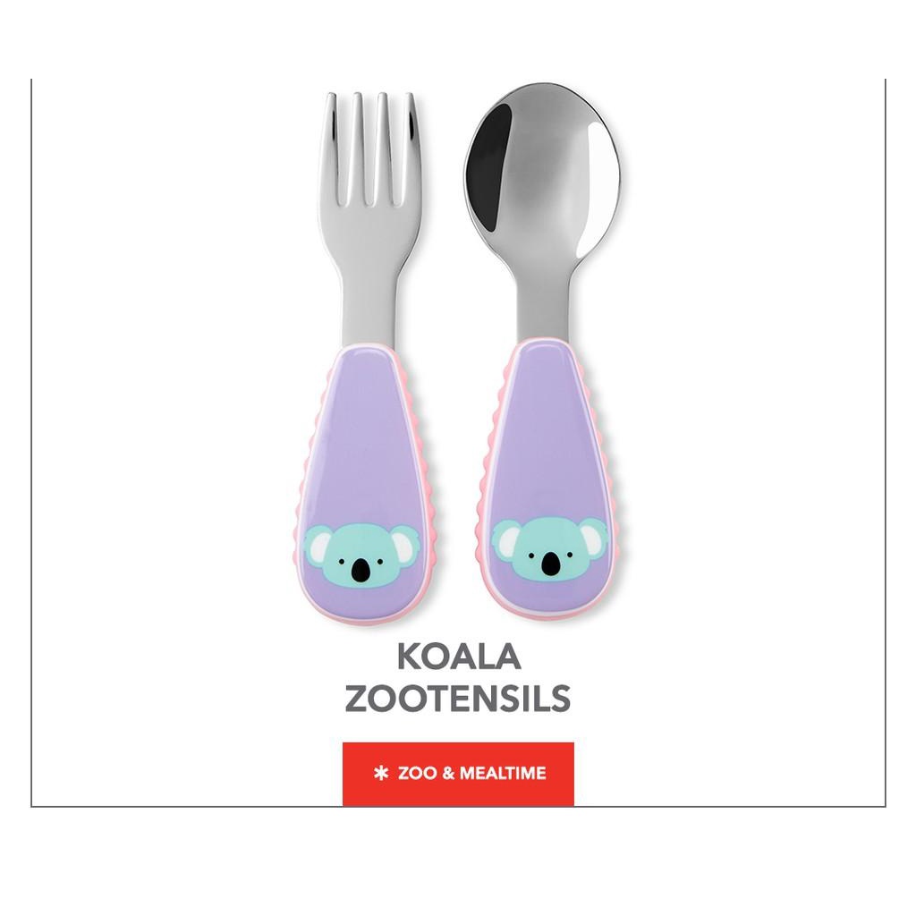 SKIP HOP Zoo Utensils Fork &amp; Spoon Set