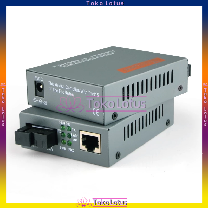 [BISA COD] HTB-GS-03 A &amp; B 1000Mbps Single Mode media converter Converter Fiber Optical