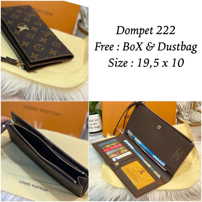 New Dompet Pouch Lipat 222 Brand Free Box Import Semprem