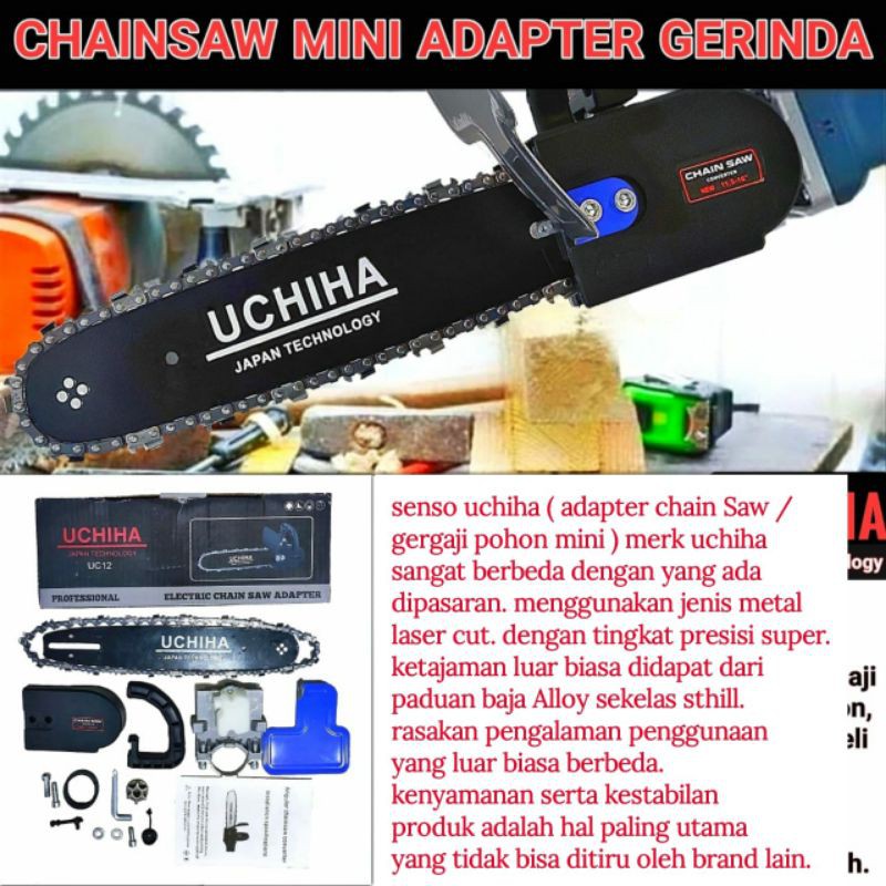 mesin chainsaw chain saw  mini 12in gergaji pemotong kayu UCHIHA