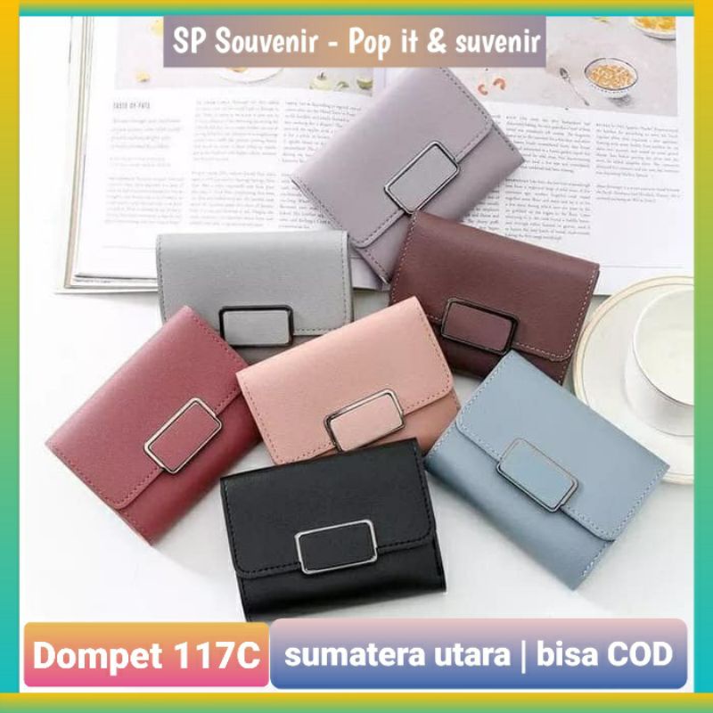 Dompet Wanita 117C Import | Dompet Lipat Pendek Wanita Retro Impor