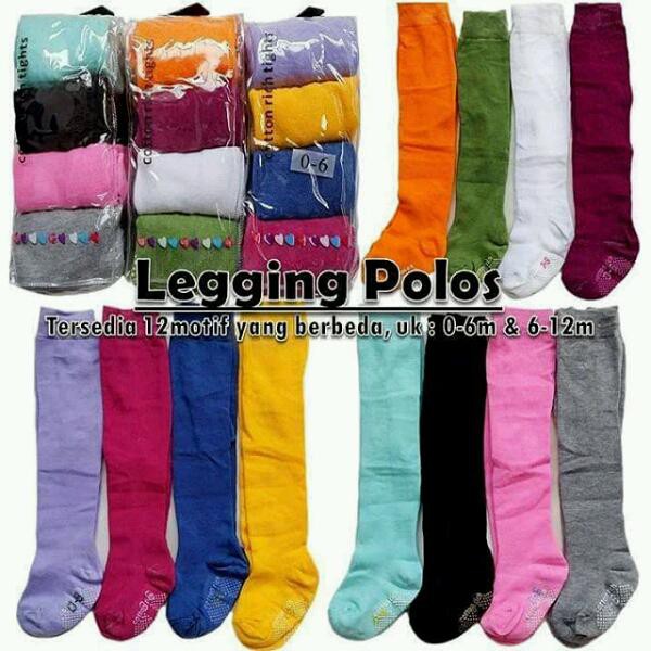 LEGGING POLOS cotton rich , legging bayi , legging polos , leging murah , legging anak Legging Bayi Warna Polos