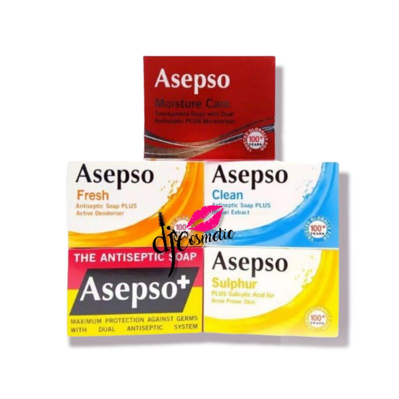 Asepso Sabun | Antiseptic Bar Soap 80gr Original Plus + | Clean | Fresh | Moisture Care