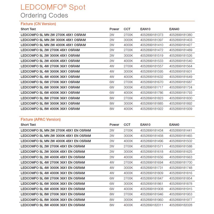 OSRAM LEDCOMFO SL HP 30W 830 24D 24X1