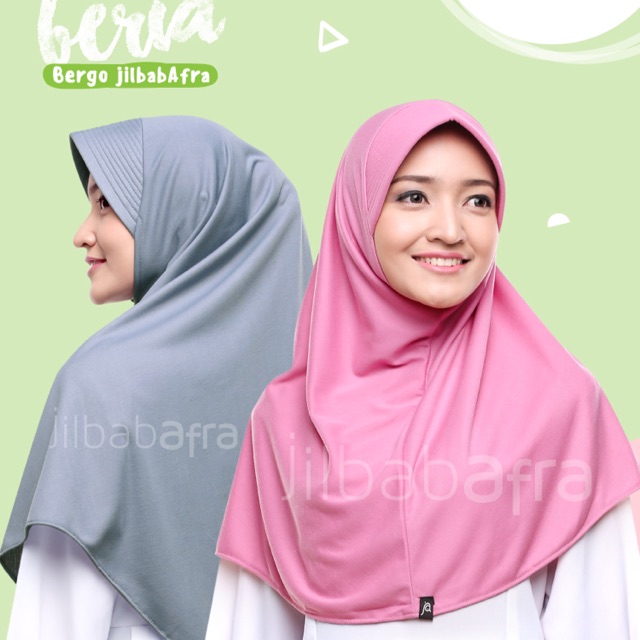 Jilbab Afra Arfa - Beria Bergo Instant Kaos Pet Pad Ped Standar Non Antem | Kerudung Daily Bergo Jil