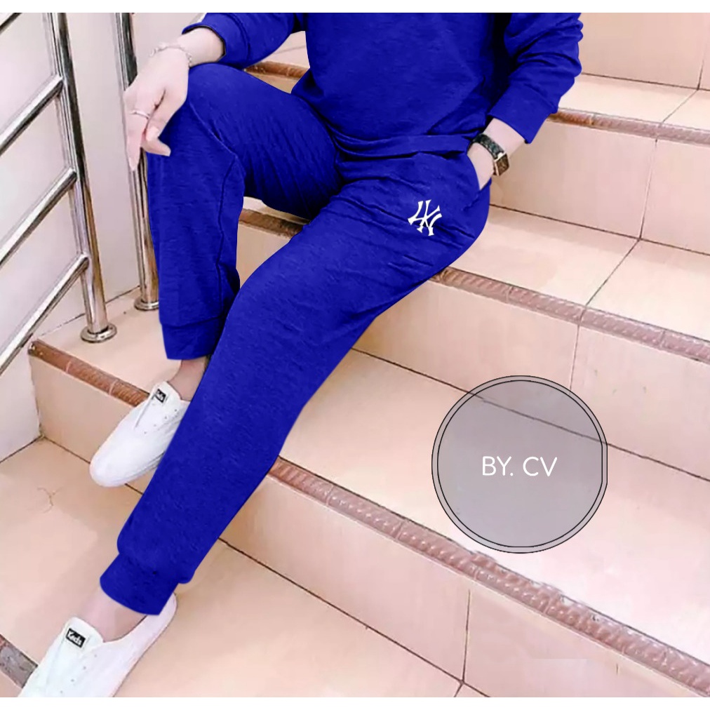 (BISA COD)- CELANA JOGGER LOGO NY TRENDY SPORT TERBARU-CELANA JOGGER GYM,FITNES,OLAHRAGA DAN SANTAI