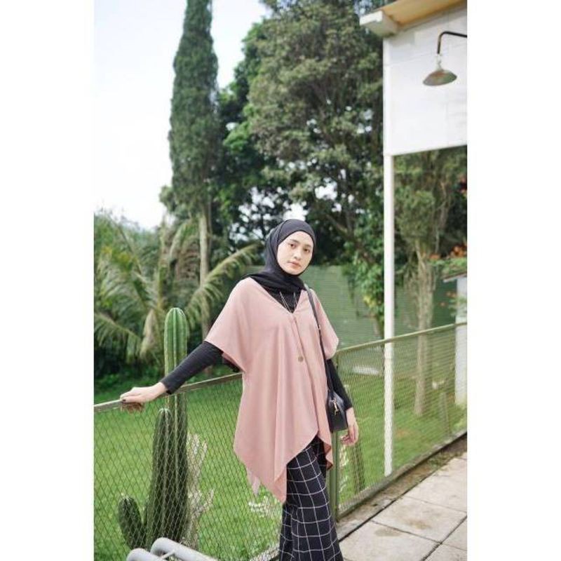 ReX FASHION BLOUSE KUPU KUPU/AQILLA BLOUSE BAHAN TWISCONE 1R