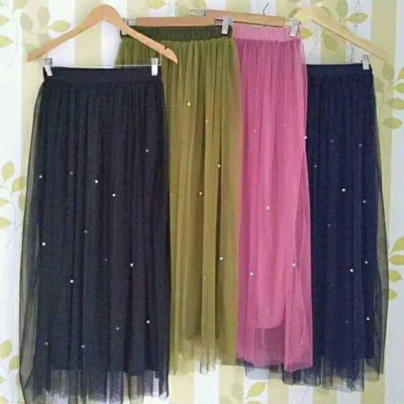 (BISA COD) ROK TUTU MUTIARA//TERBARU MURAH