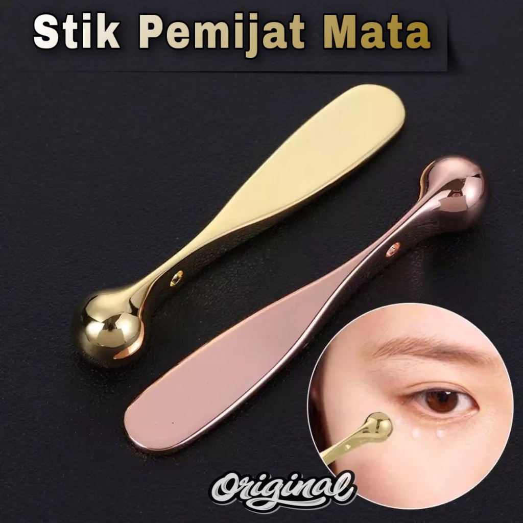 MATAHARI - STIK PEMIJAT MATA MINI BAHAN METAL PENGHILANG KERUT / EYE APLICATOR / EYE MASSAGE STICK