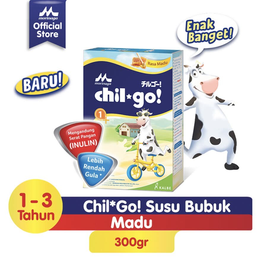 Chil Go Susu bubuk 1+ 3+ Madu Vanilla - Chilgo Susu Bayi 300 gr