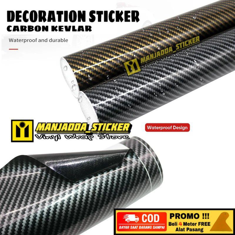 Stiker skotlet motor carbon kevlar Skotlet carbon 2D