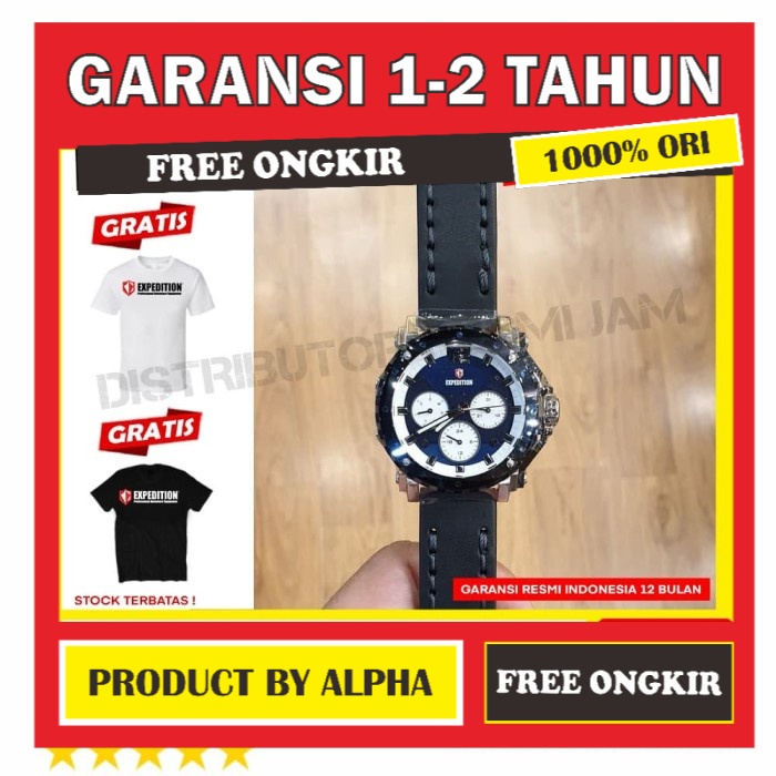 JAM TANGAN ORIGINAL EXPEDITION E 6402 E6402 6402B SILVER BLUE GARANSI RESMI ORI WANITA CEWEK PEREMPU