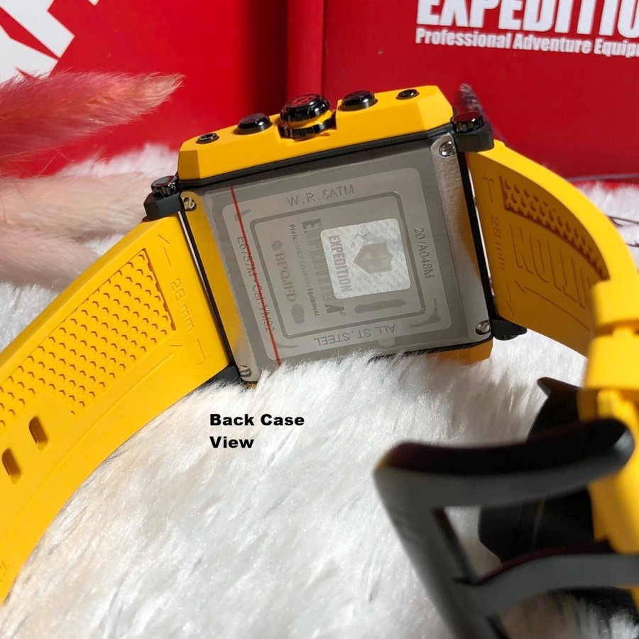 ORIGINAL Jam Tangan Pria Expedition E 6757 / E6757 / 6757 Garansi Resmi 1 Tahun, Rubber