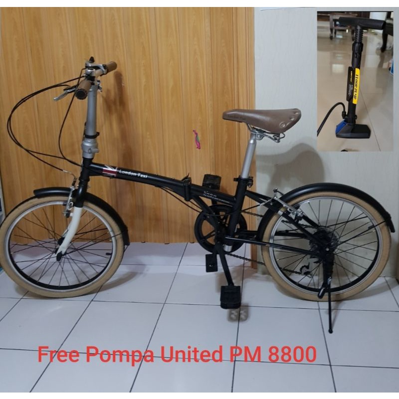 second Sepeda Lipat London Taxi Free pompa united PM 8800 /Folding Bike London Taxi