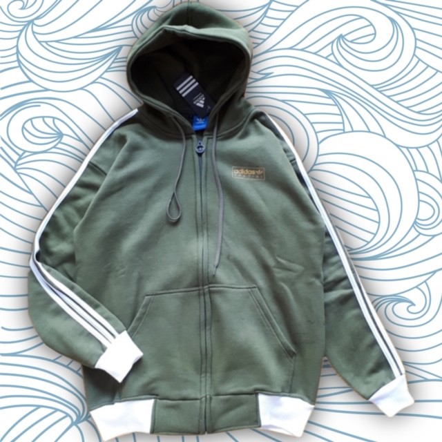 JAKET SWEATER HOODIE ADIDAS TREFOIL SPEZIAL PINE GREEN AUTHENTIC ORIGINAL