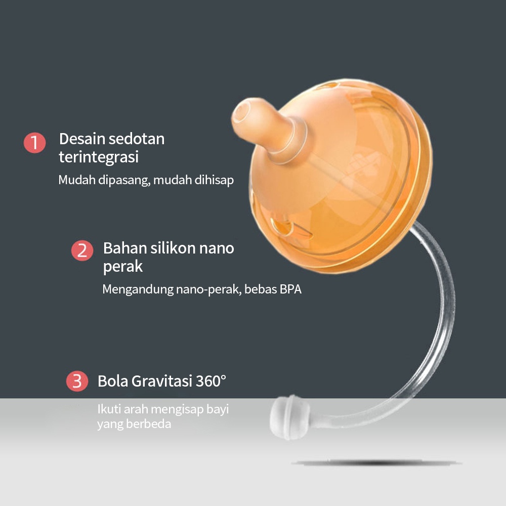 Halobaby 7cm Dot Piko Bello / Nipple Dot Pengganti Wide Neck