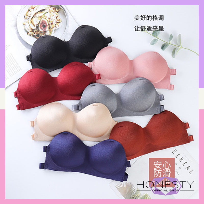 Miss H ~ 087 Bra push-up Invisible Strapless Tanpa Tali Anti Slip Sexy untuk Wanita BH Sexy