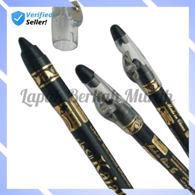 Celak Mata Asli Arab Anti Air Kajal Halal Warna Hitam Waterproof Sejuk Sehat di Mata