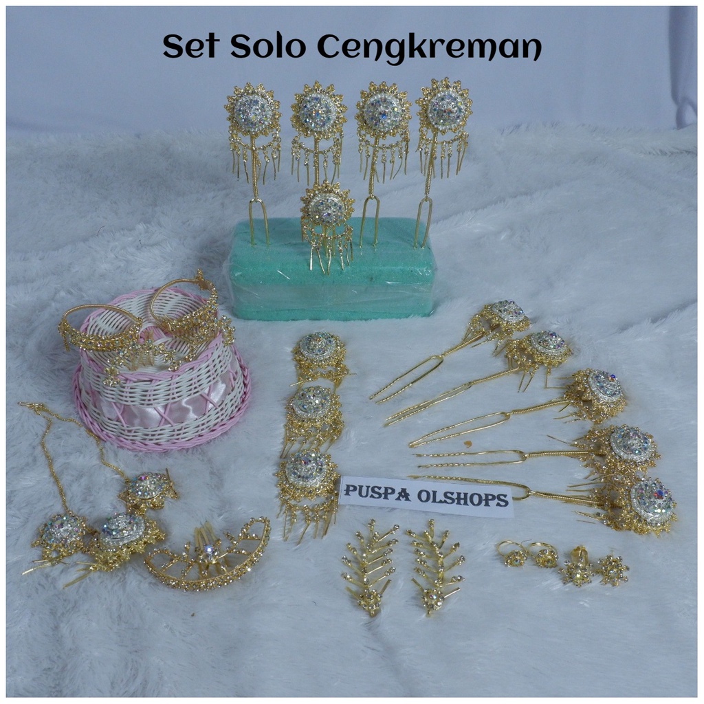 Set Solo Cengkreman/Set Perhiasan Solo Putri Cengkreman