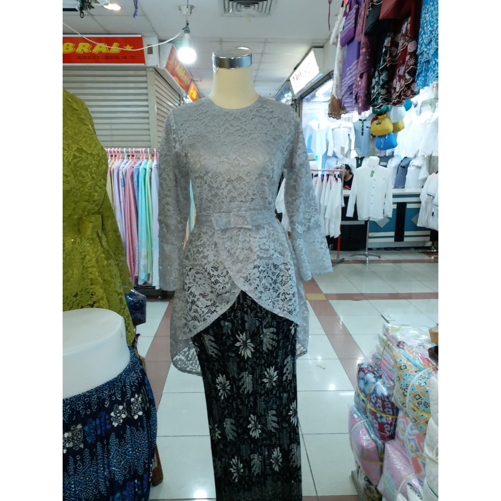 Atasan Kebaya Brokat Srikandi Silver Dan Warna Lainnya