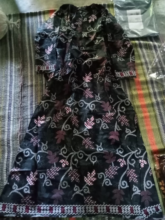 Gamis Batik Sriwedari Busui Frendly Maxi Bumil All Size Ld 104-120