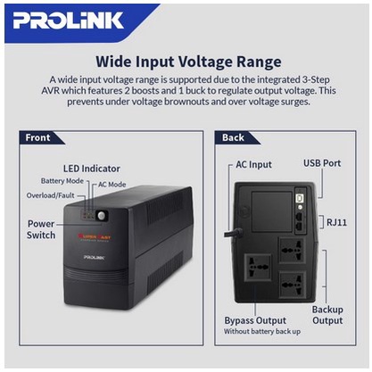 ITSTORE UPS Prolink PRO-1201 SFCU / PRO 1201 SFCU / 1200 VA