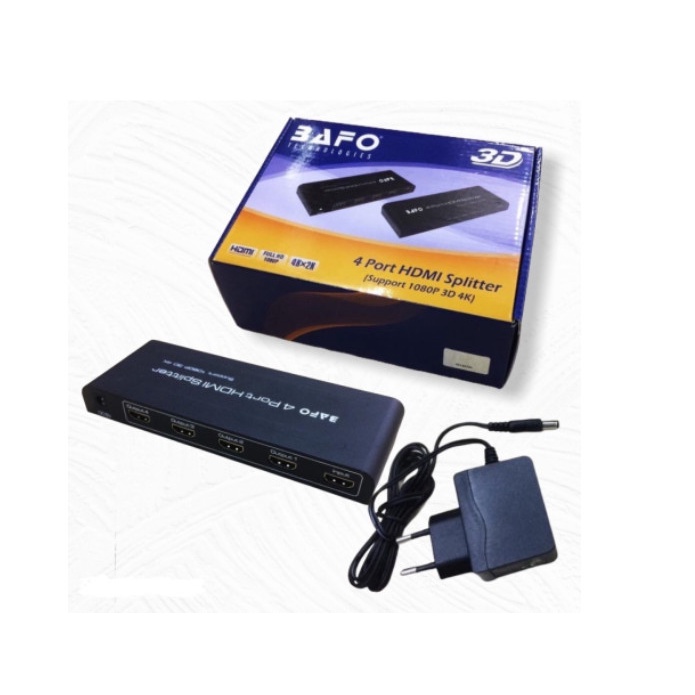 BAFO HDMI SPLITTER 4 PORT Splitter HDMI 1-4 Port 4K